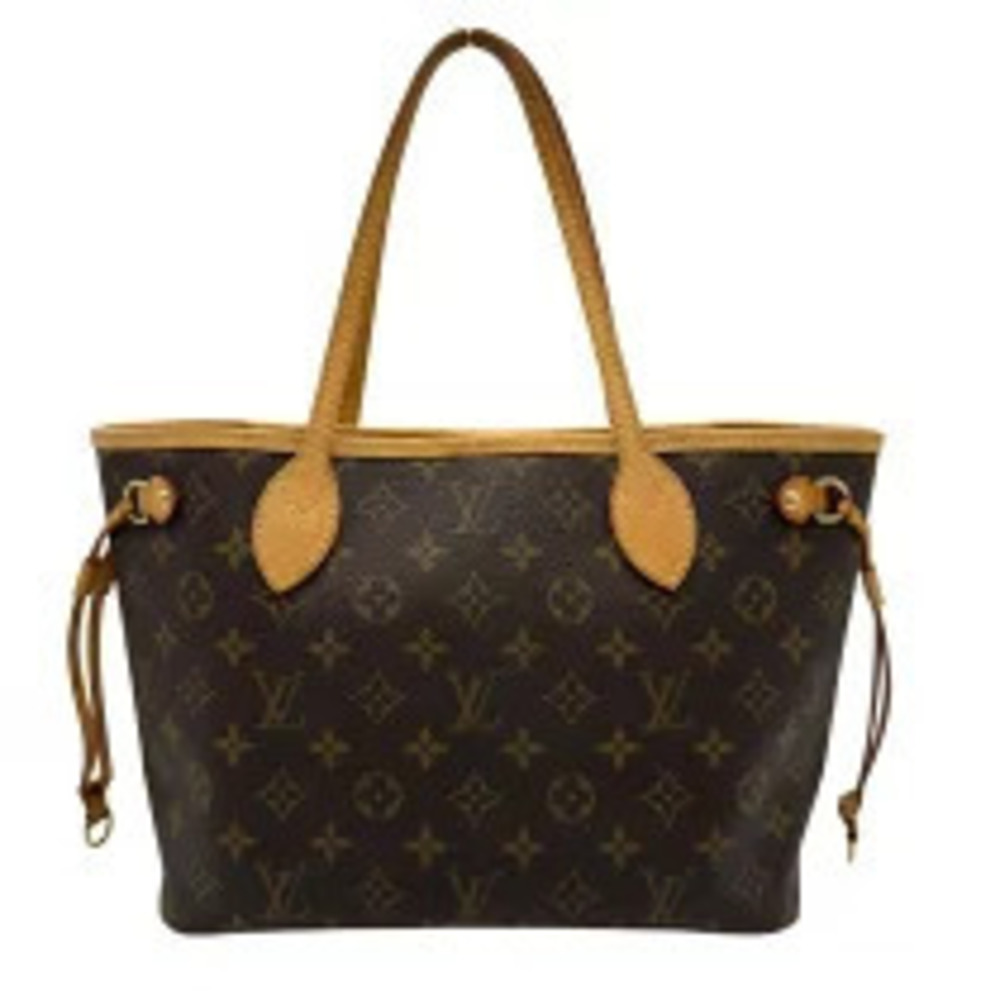 Louis Vuitton Neverfull Brown Monogram Leather Tote Bag
